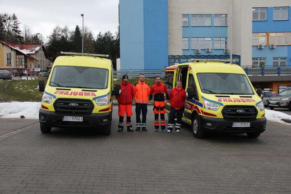 Ambulanse w cieszyńskim Szpitalu Śląskm