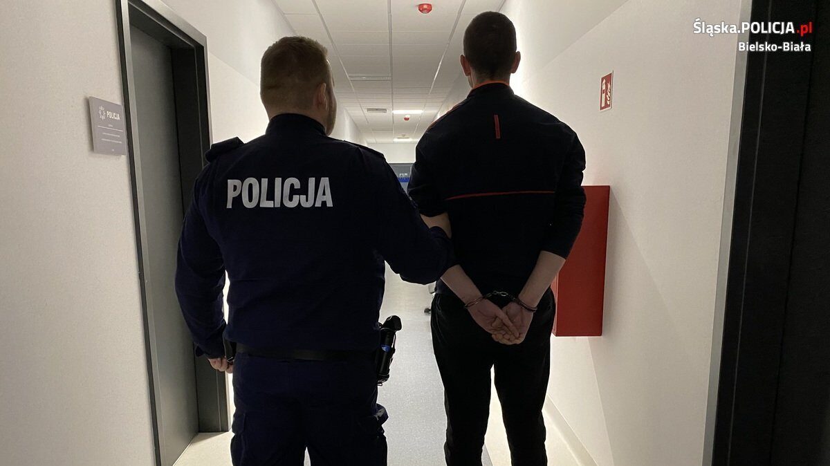 ugodzenie nożem na przystanku w Bielsku-Białej