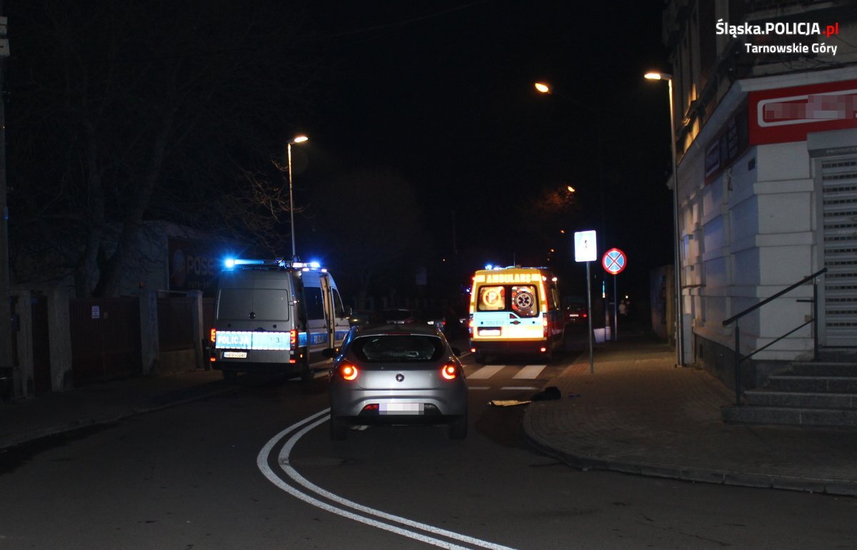 potrącenie pieszej w Tarnowskich Górach