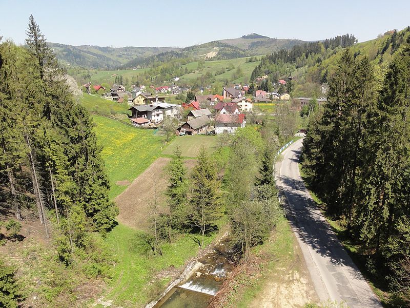 800px POL Wisla Widok z wiaduktu w Glebcach