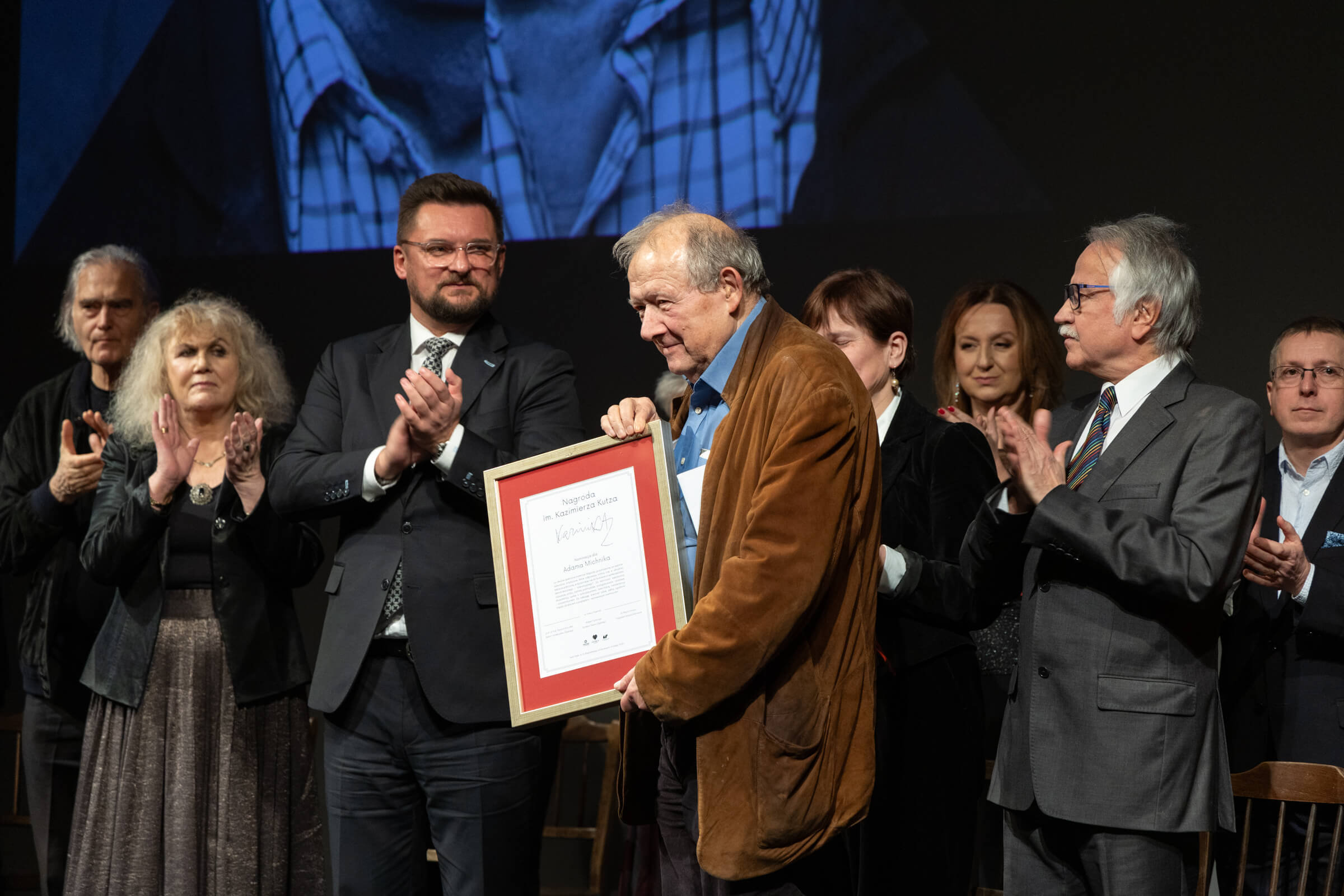 Adam Michnik laureatem nagrody im Kazimierza Kutza