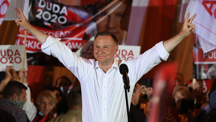 Andrzej Duda radosc z wygranej