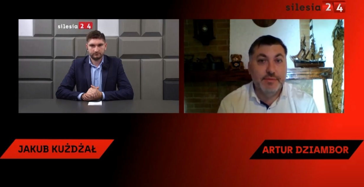 Artur Dziambor kadr z rozmowy