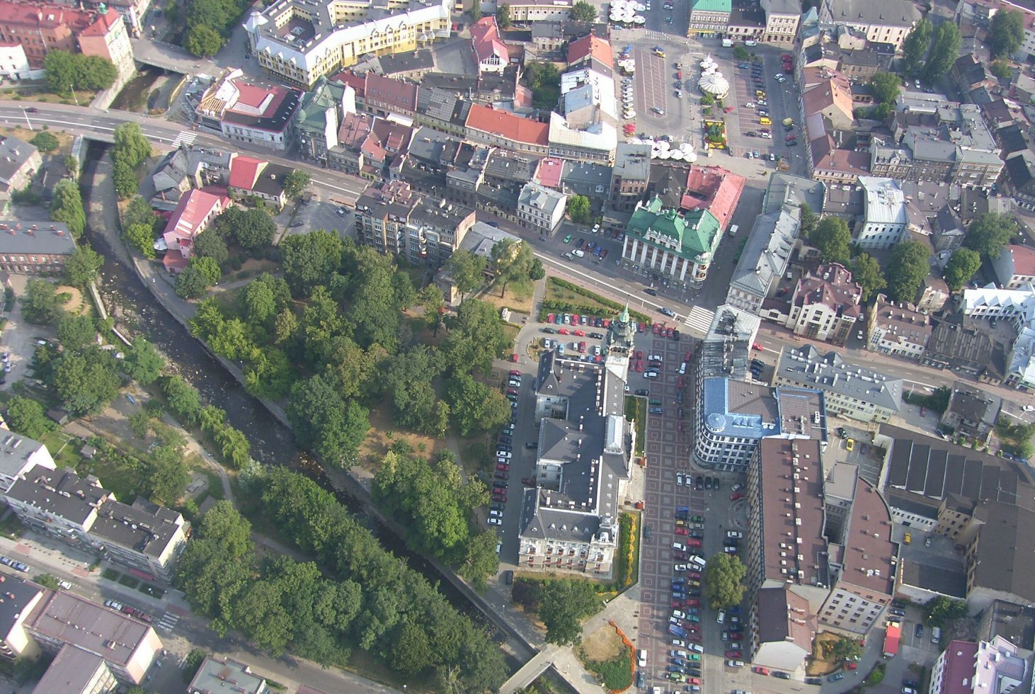 Bielsko Biala Park za ratuszem foto Jacek Kachel
