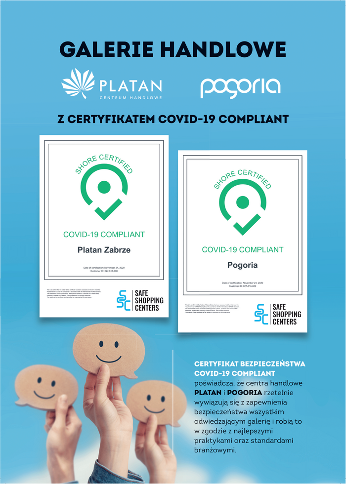 Centra handlowe Platan i Pogoria zdaly egzamin bezpieczenstwa