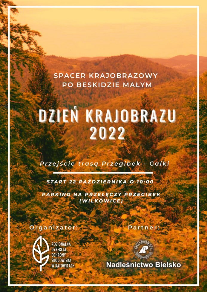 Dzien Krajobrazu 2022 w Beskidzie Malym plakat
