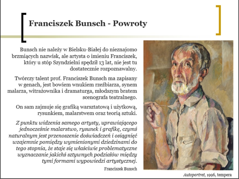 Franciszek Bunsch powroty prezentacja