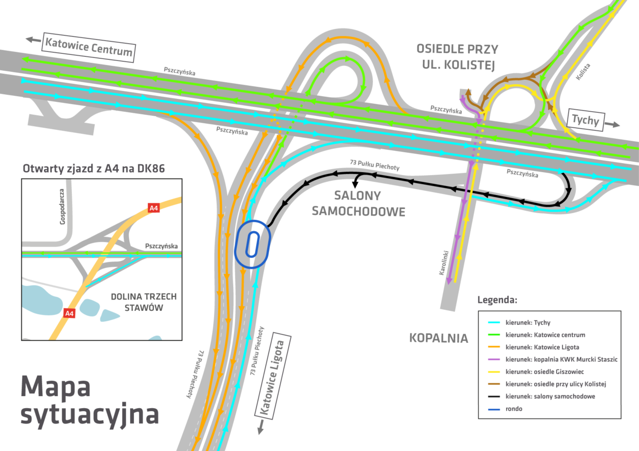 Giszowiec mapa sytuacyjna zmiana od 7 07