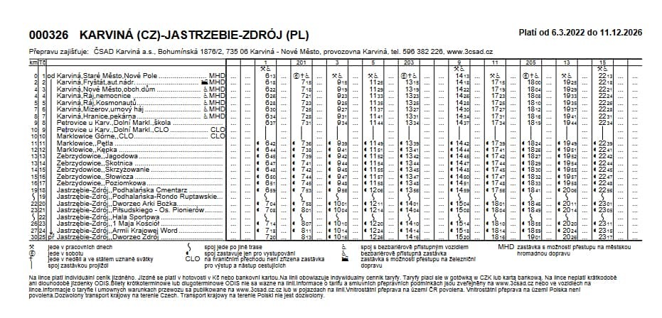 Jizdni rad K JZ