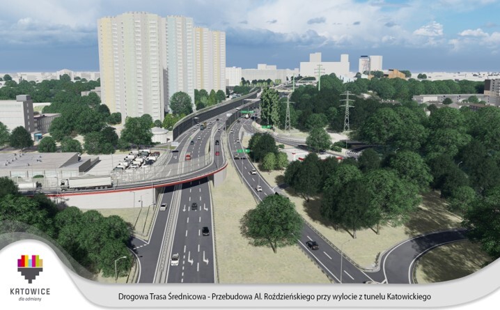 Katowice Przebudowa Al Rozdzienskiego 2