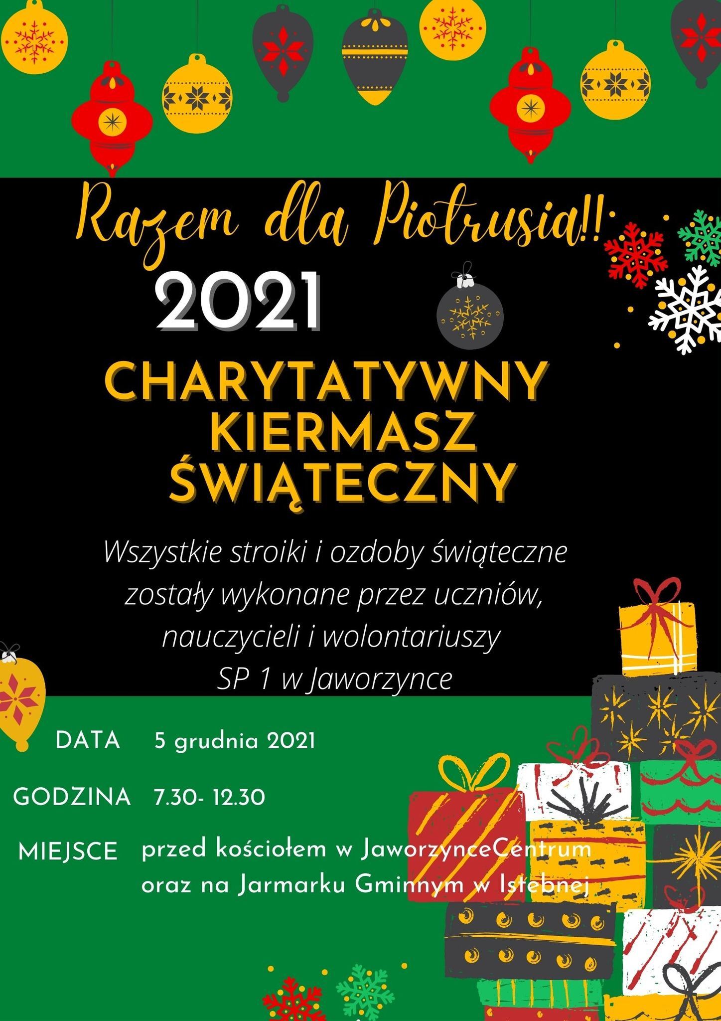 Kiermasz Charytatywny dla Piotrusia