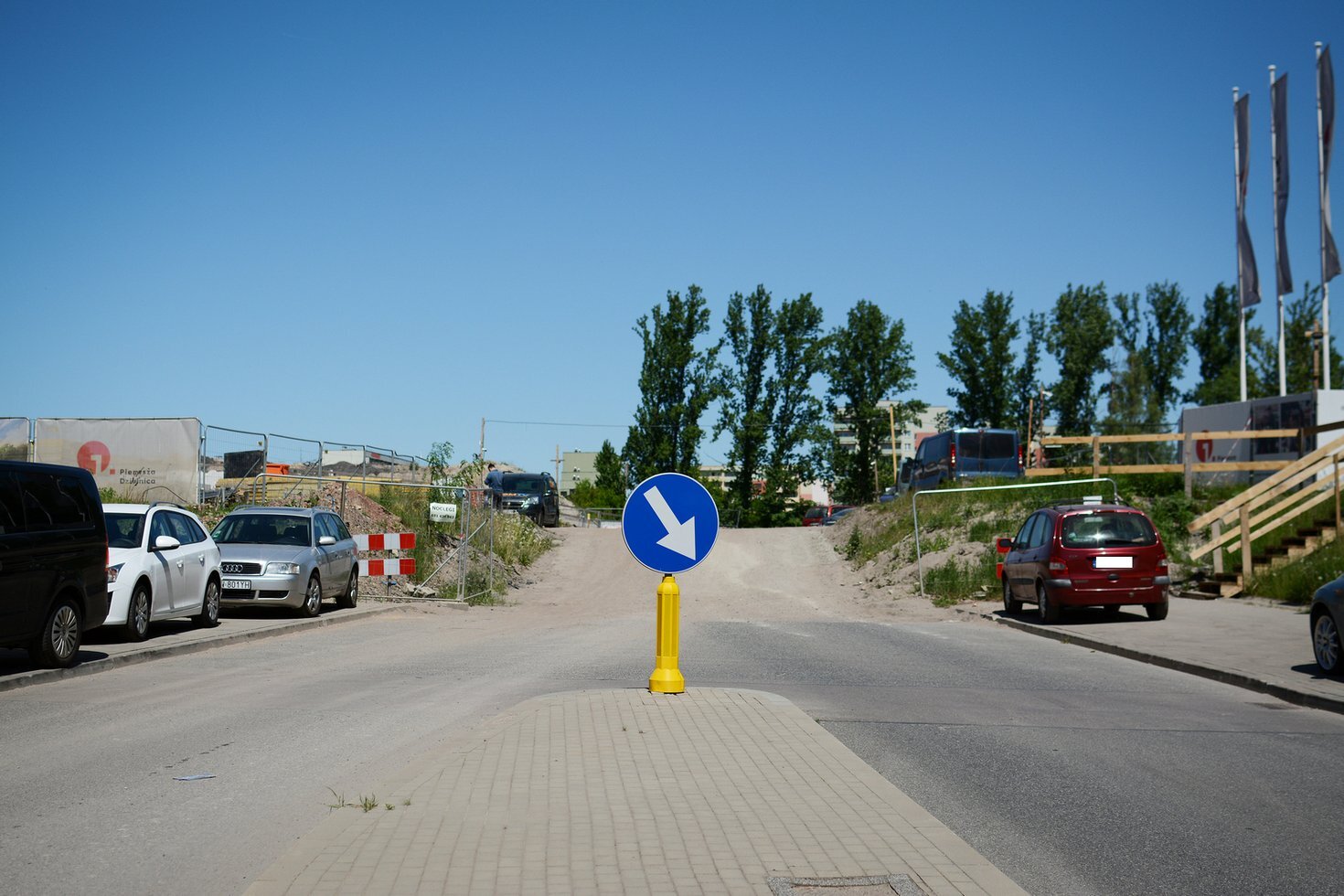 Koniec istniejacego odcinka ul Dobrowolskiego fot Katowicka Agencja Wydawnicza 1