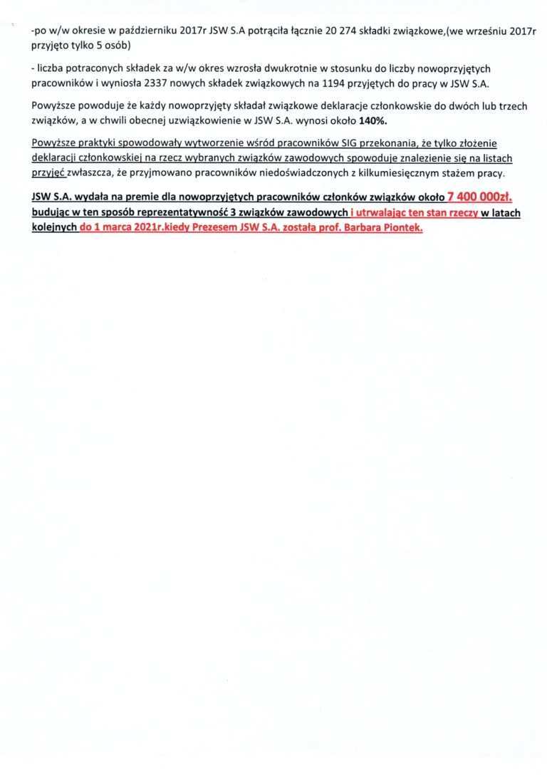 List poparcia 5