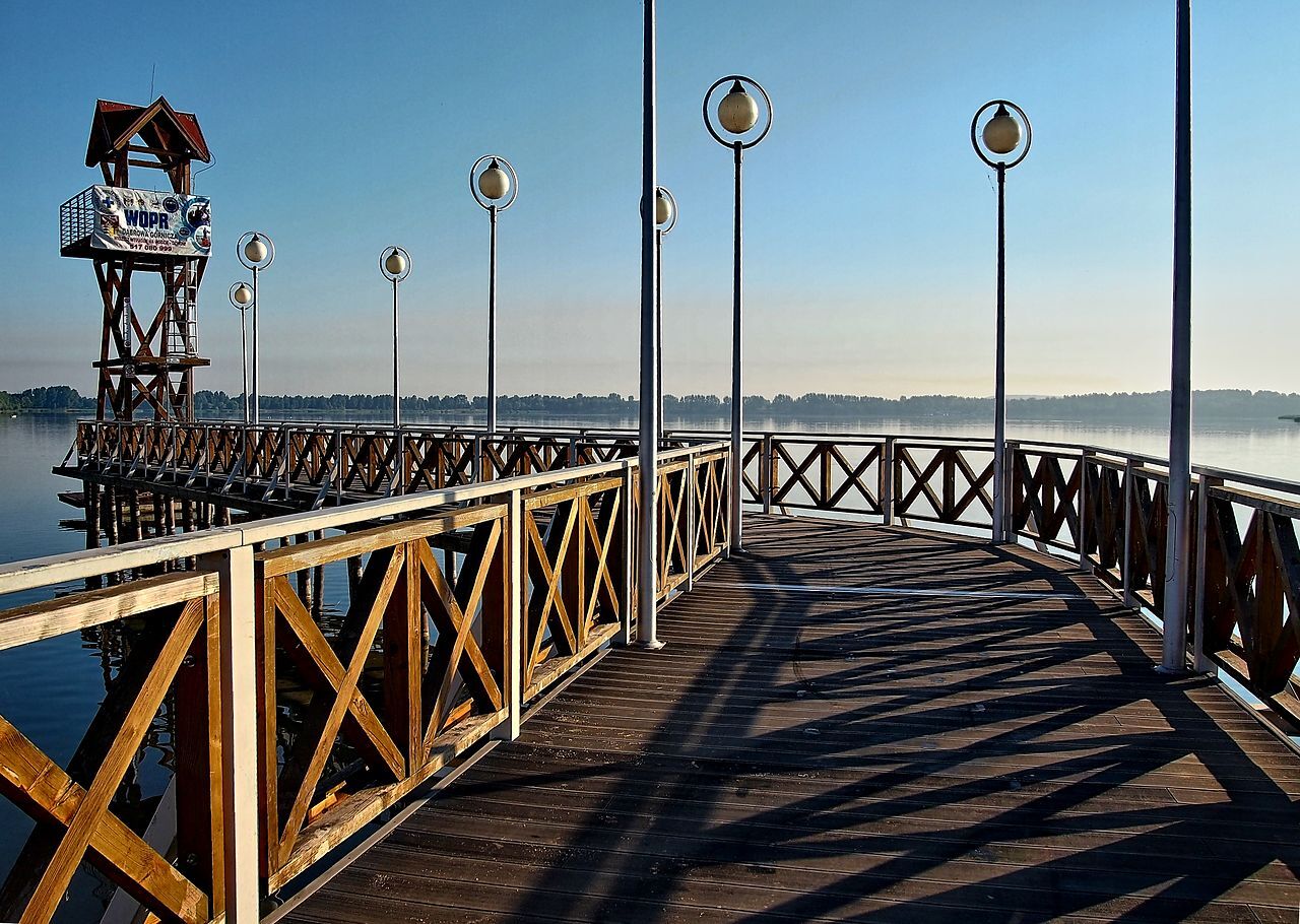 Molo nad zbiornikiem wodnym Pogoria III