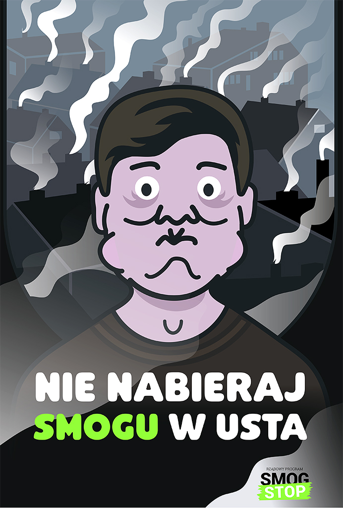 Nie nabieraj smogu w usta grafika