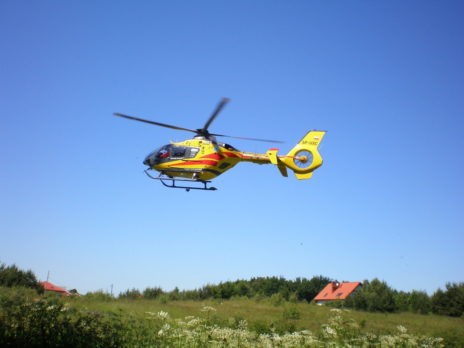 Polish air ambulance LPR in Lezyce