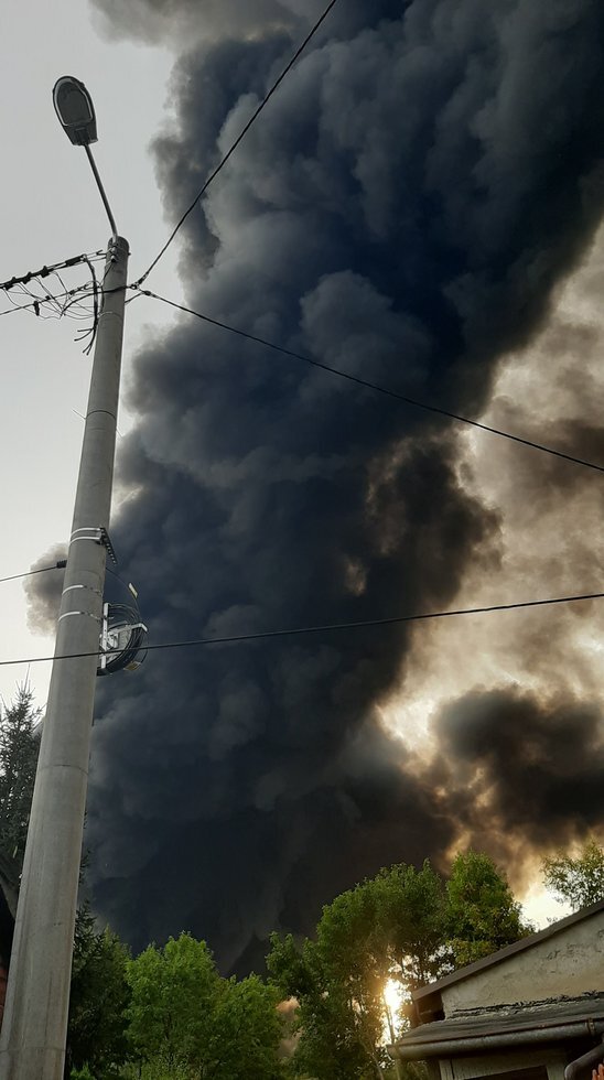Pozar Sosnowiec foto 1