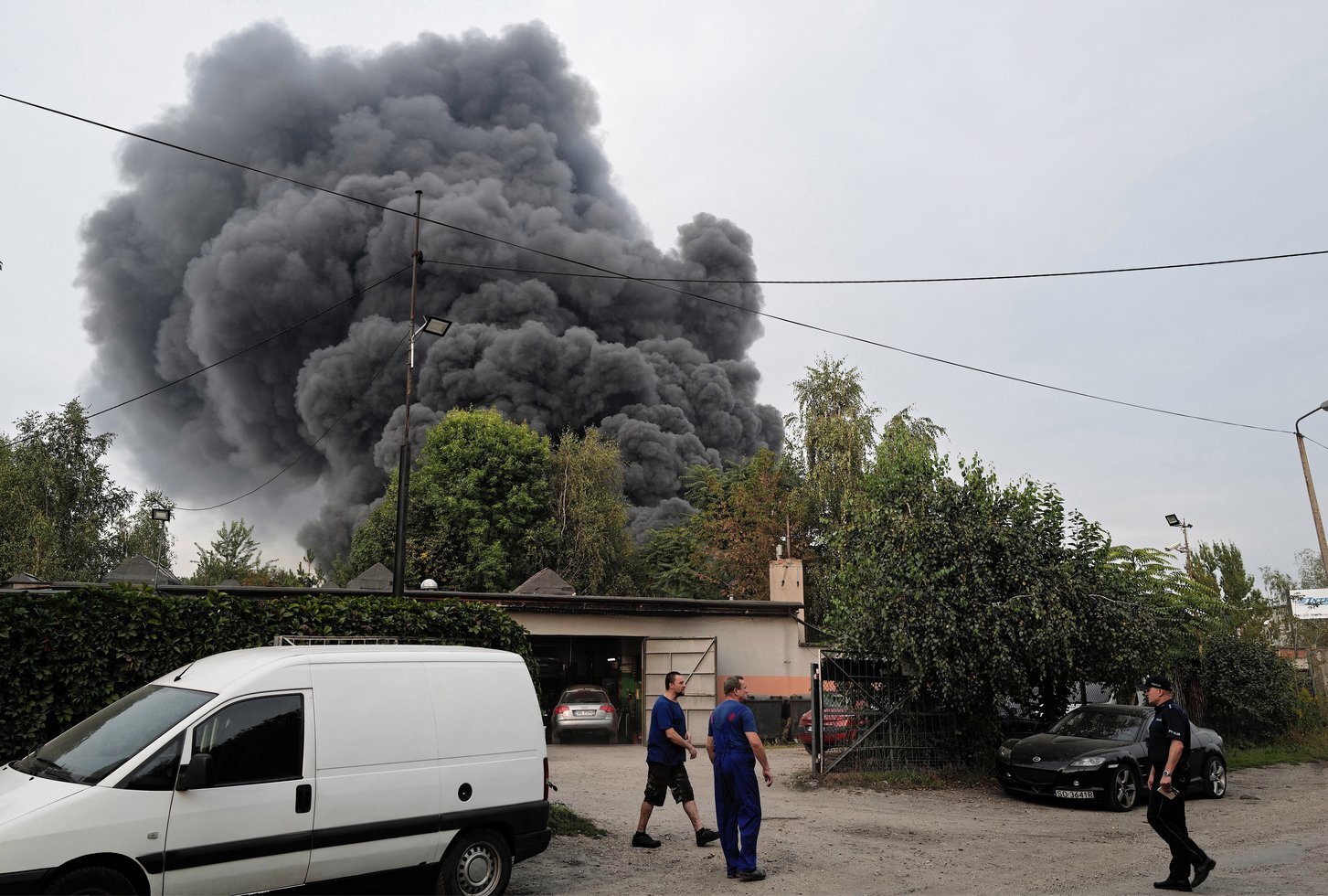 Pozar w Sosonowcu PAP 2