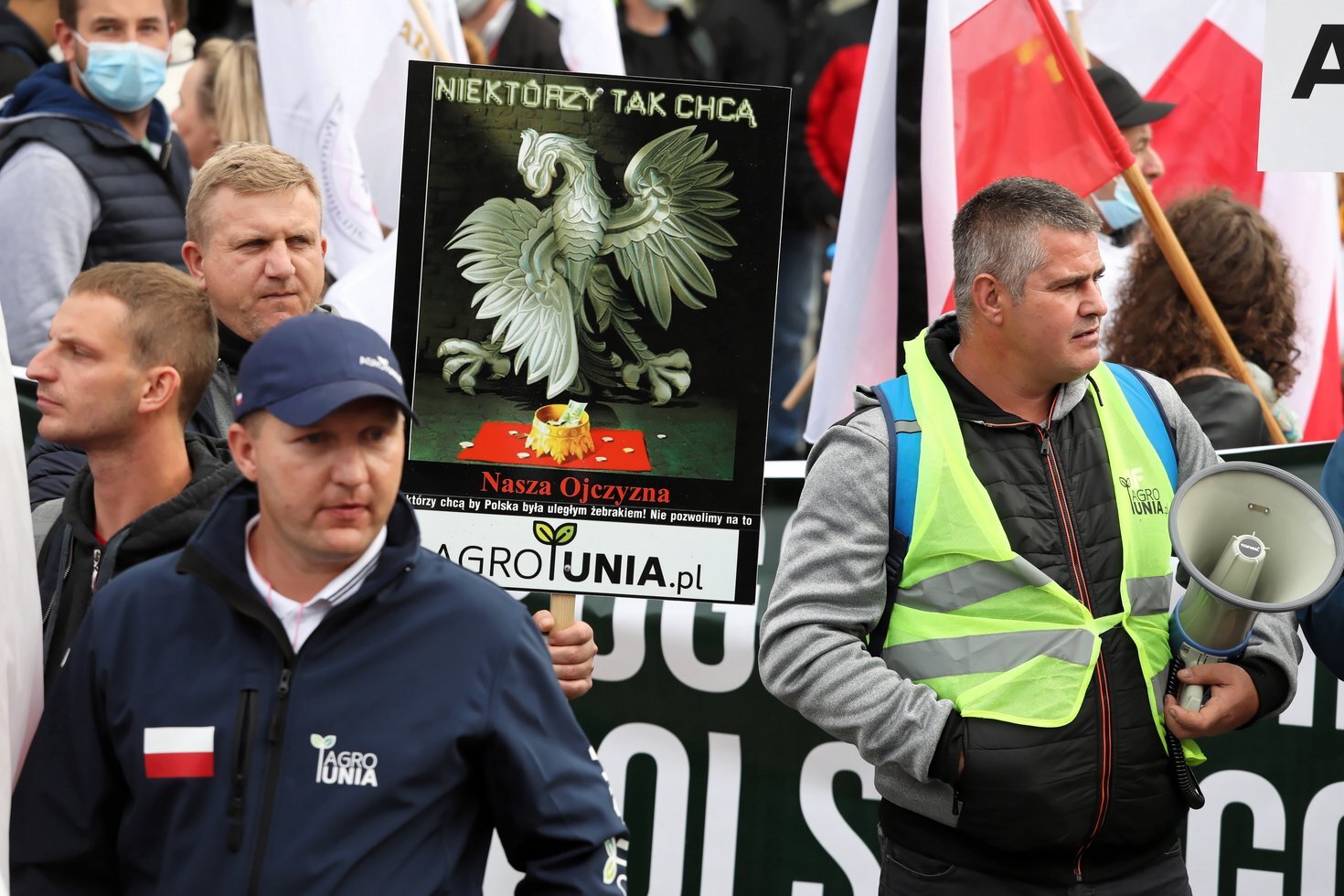 Protest rolnikow w Warszawie 1