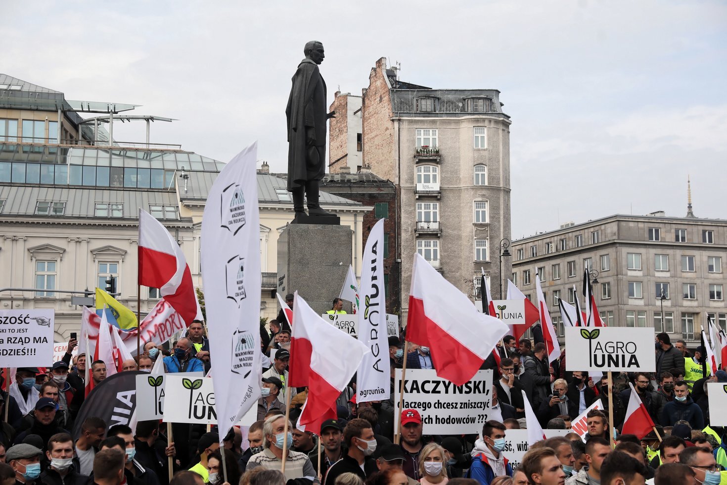 Protest rolnikow w Warszawie 7