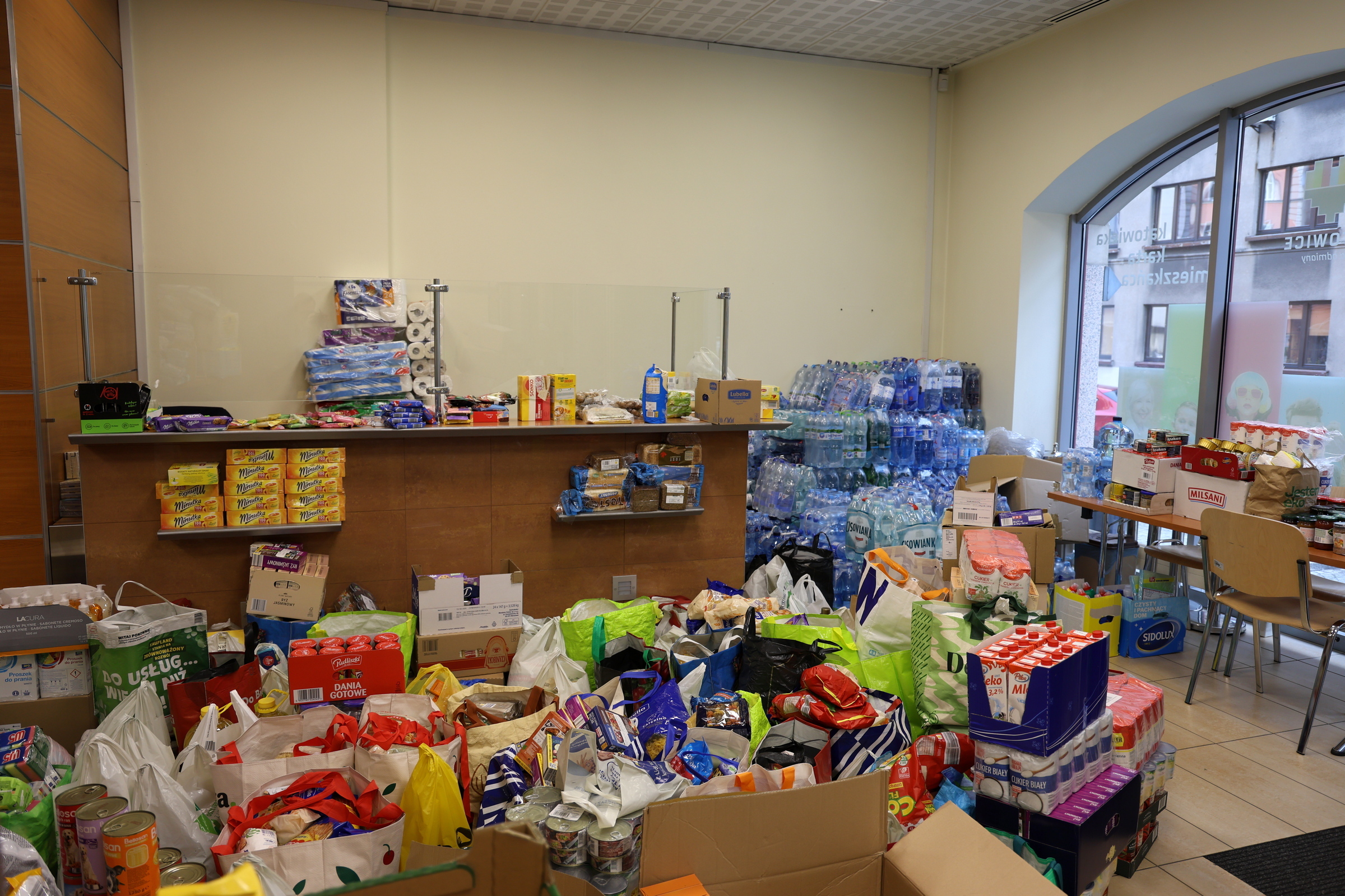 Punkt zbiorki dla powodzian katowice