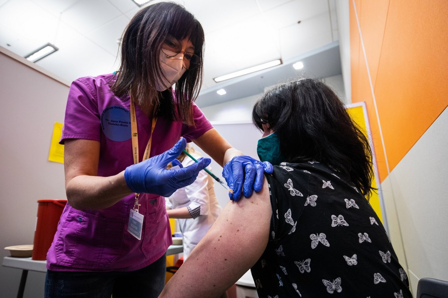 Punkt szczepien w hali pod Debowcem