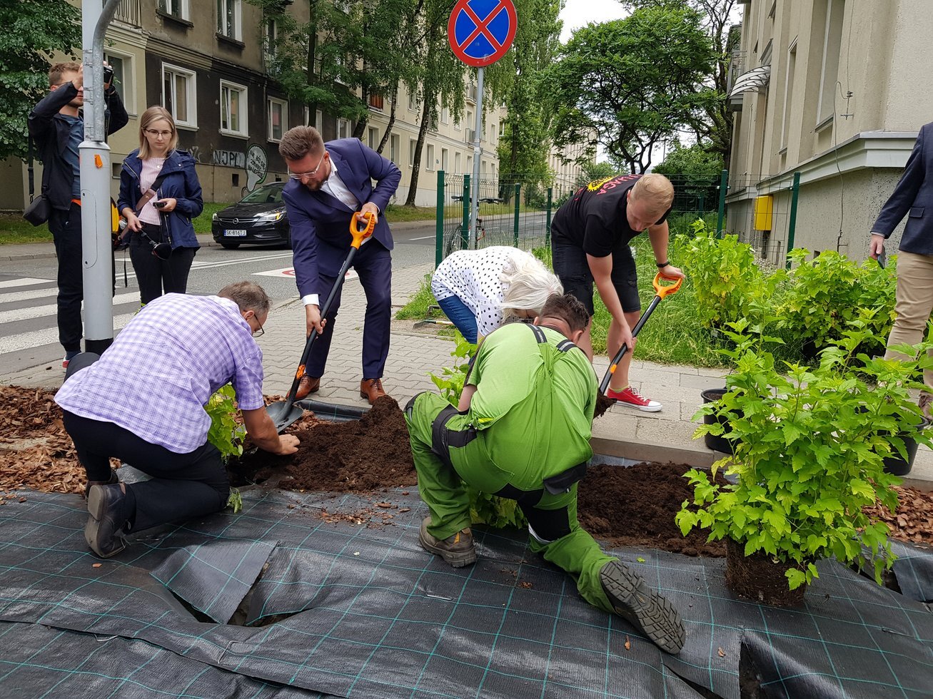 Rewitalizacja zielencow w ramach akcji Zielone Nie parkuje 1