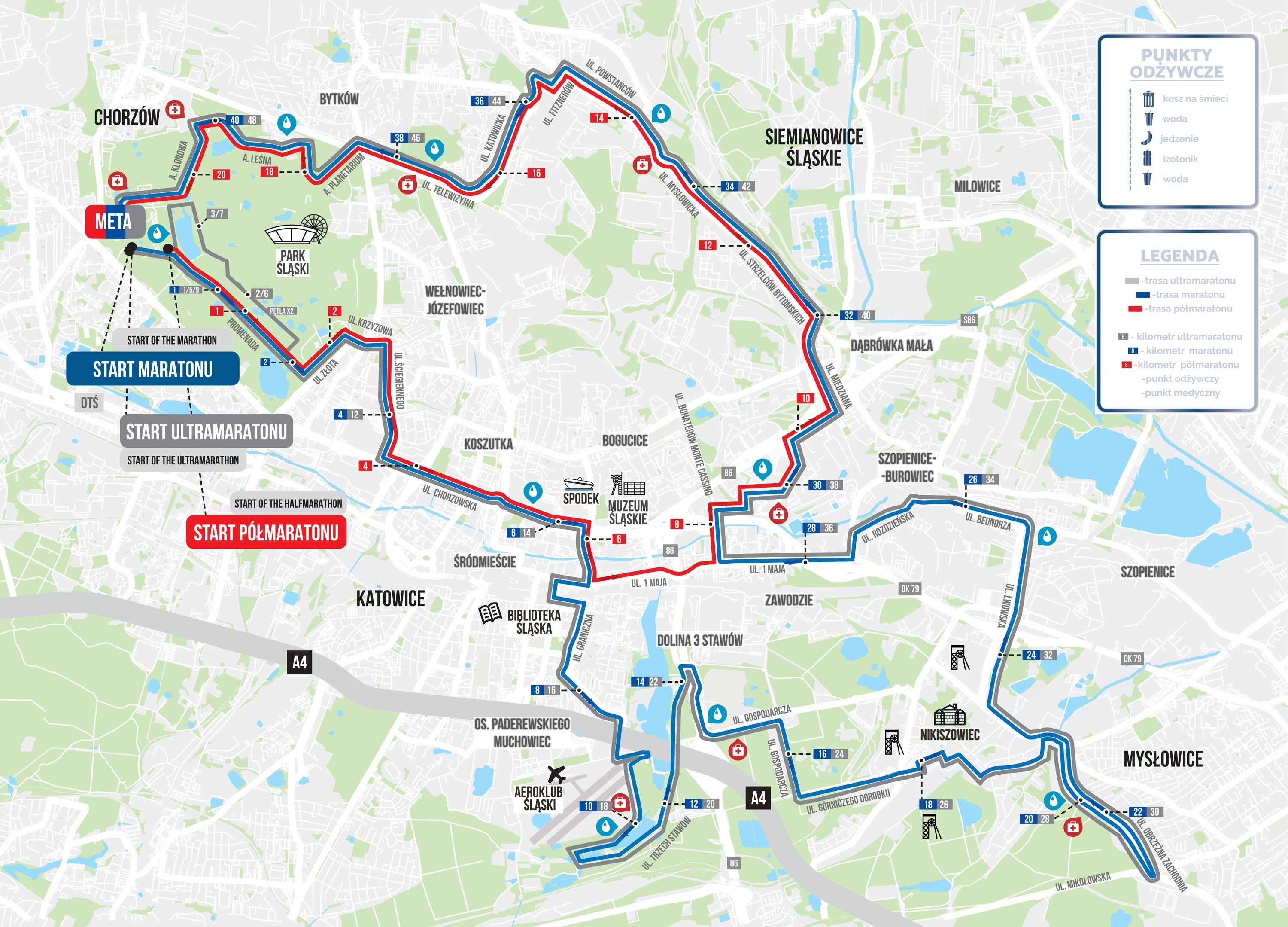 Silesia Marathon 2025 trasa