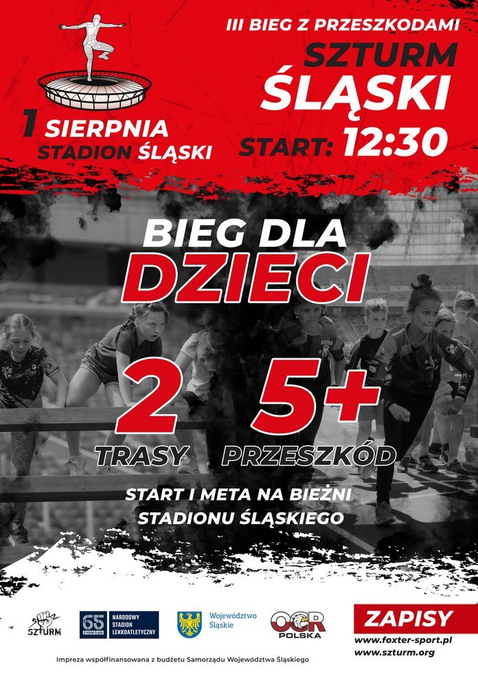 Szturm Slaski Bieg dla dzieci plakat