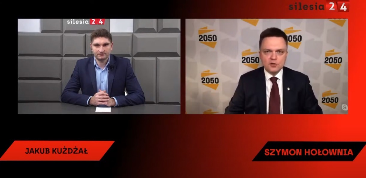 Szymon Holownia kadr z rozmowy