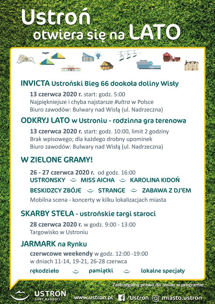 Ustron czerwiec plan atrakcji 1