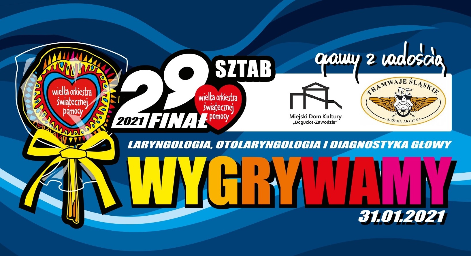 WOSP baner tramwaje