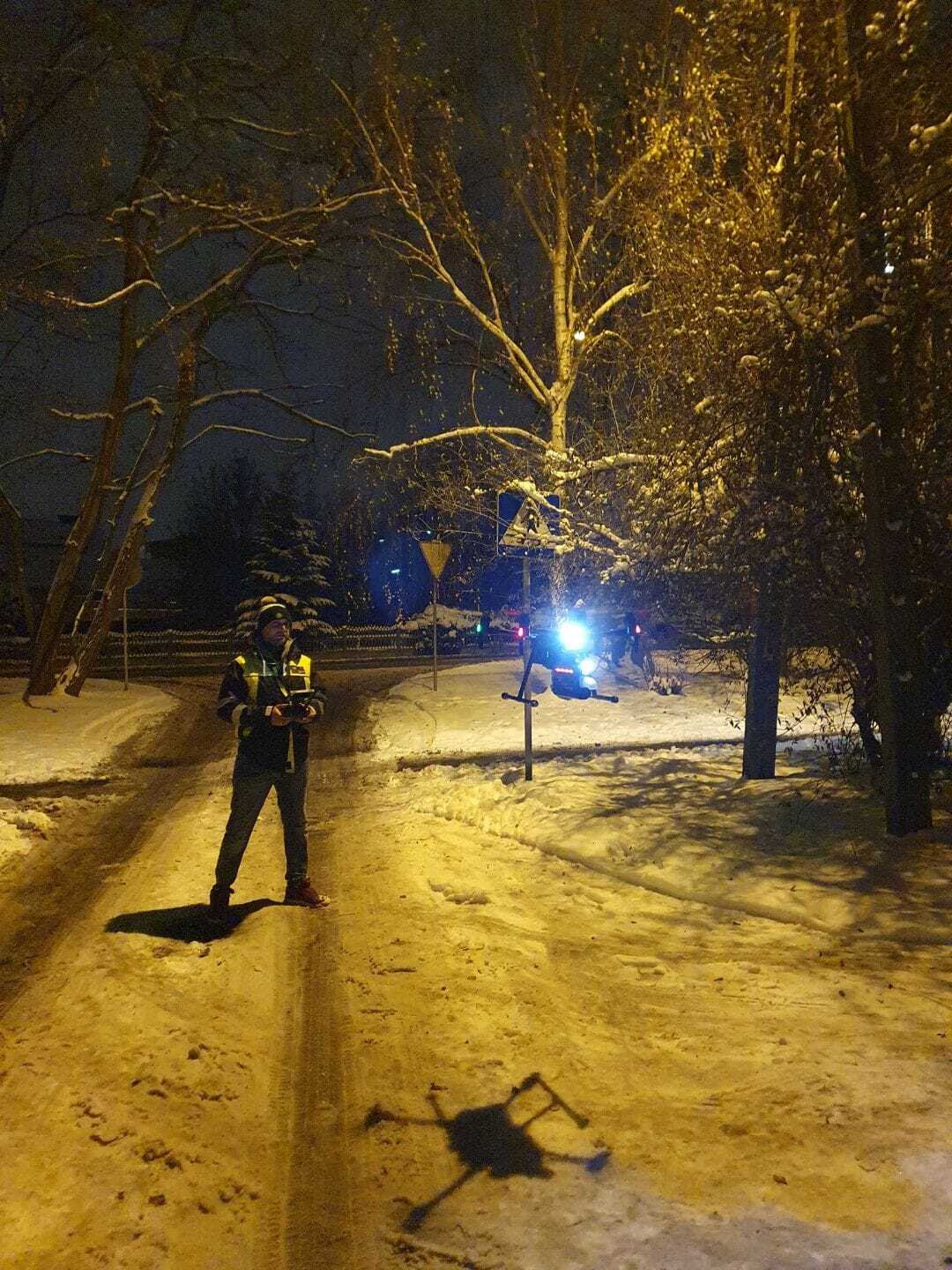 kontrole dymu dronem w Mysłowicach