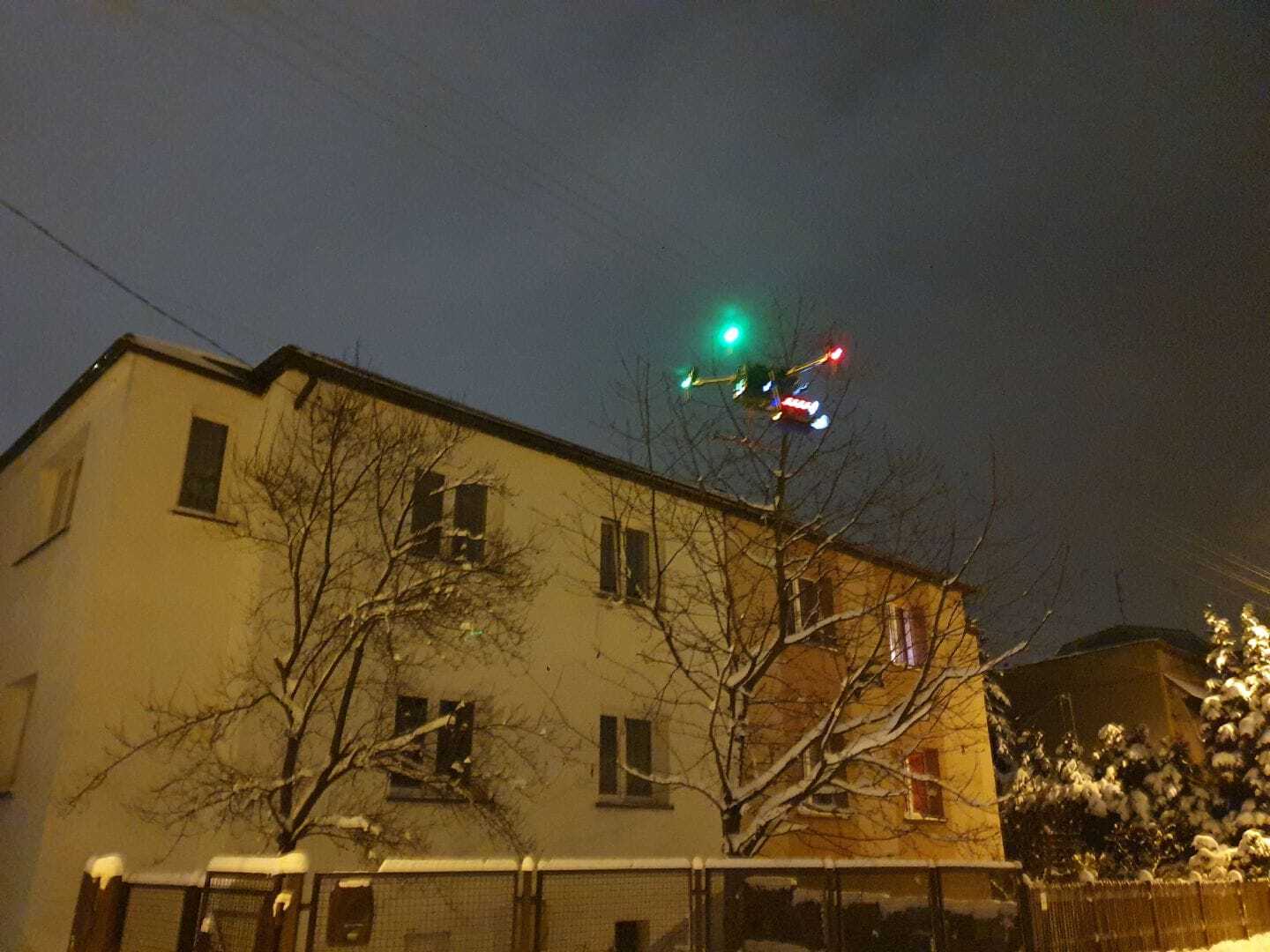 kontrole dymu dronem w Mysłowicach