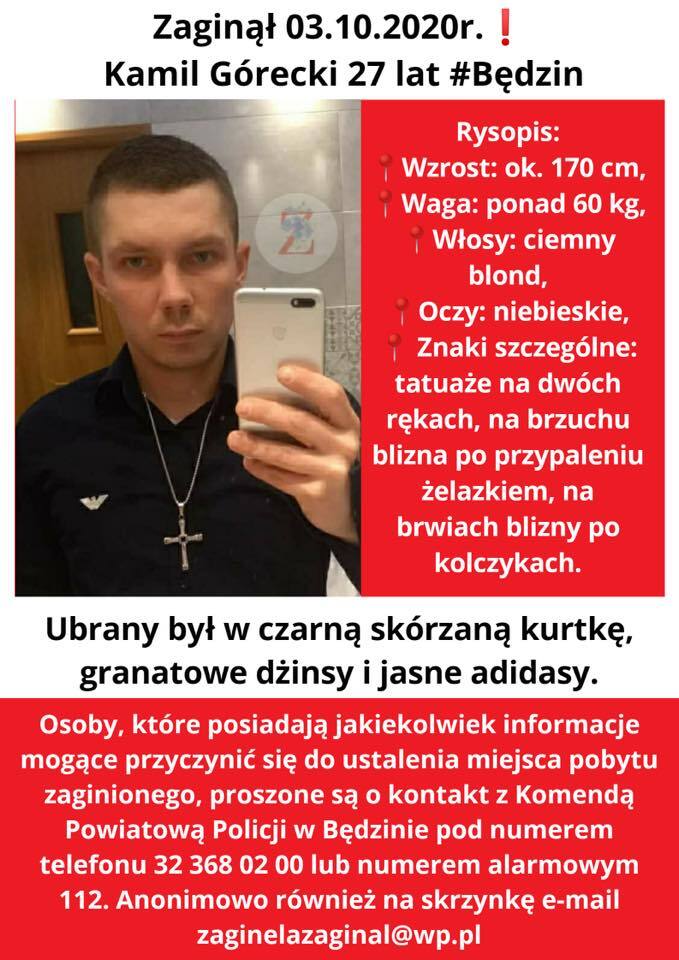 Zaginiony 27 latek z Bezina Kamil