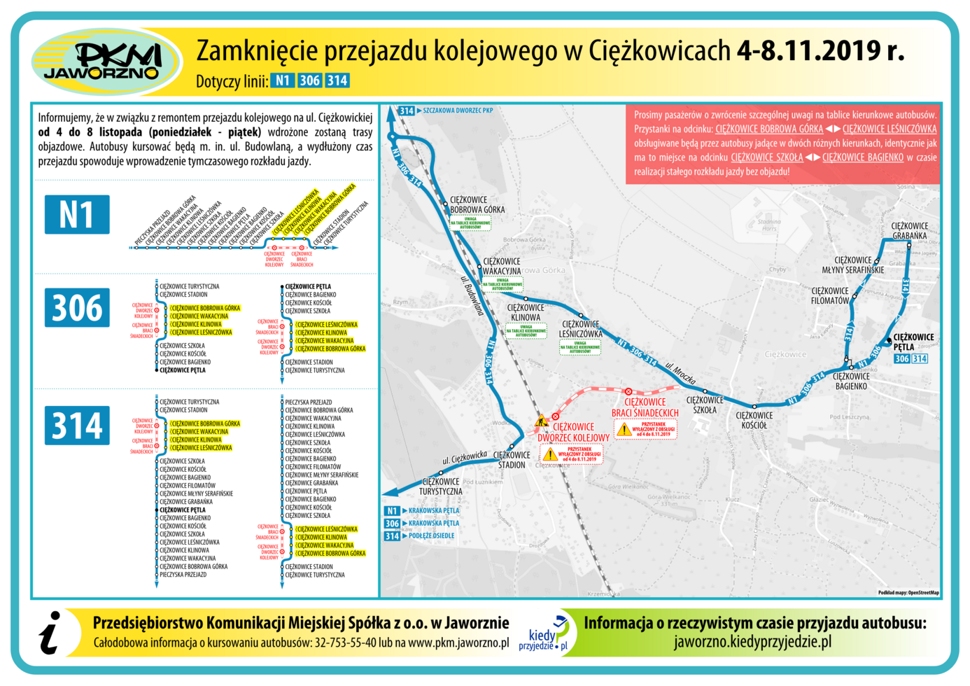 Zamkniecie Ciezkowickiej 20191104 1