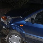 pijana sosnowiczanka uderzyła w latarnię