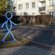 odblaskowe postacie na przejściach w Bytomiu