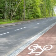 Droga rowerowa wzdłuż ulicy Gospodarczej Fot S Rybok