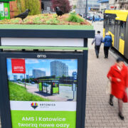 To pierwszy z 22 przystanków który powstał w ramach projektu Zielony przystanek na wiosnę realizowanego przez Katowice i firmę AMS Fot AMS