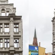 zabytkowa elewacja przy ul. Kwietniewskiego 11