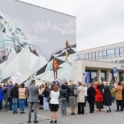 Mural himalaistów w tychach