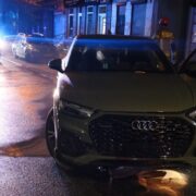 Pijana uderzyla w budynek