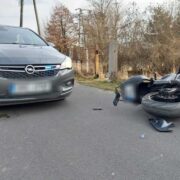 Poscig za motocyklistą raciborz