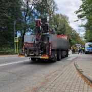 Potracenie przez samochod ciezarowy