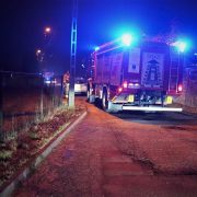 Pozar w laziskach gornych