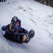 Tor saneczkowy w parku kosciuszki