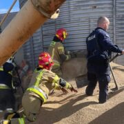 Wpadl do zbiornika na zboże