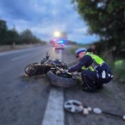 Wypadek motocyklisty bierun