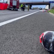 Wypadek motocyklisty na dts